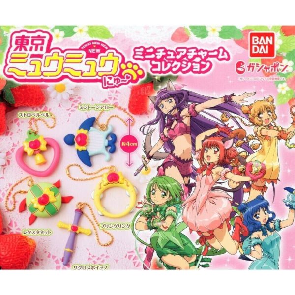 BANDAI Tokyo MewMew New Miniature Charm Collection All 5 types Capsule Toy JAPAN Supply