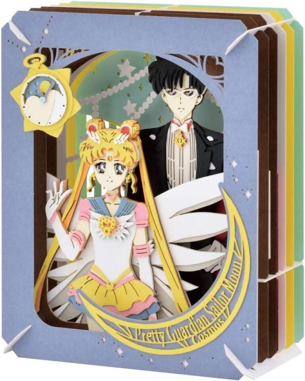 ENSKY Paper Theater Sailor Moon Cosmos Eternal Sailor Moon & Tuxedo Mask PT-328 Hot on Sale