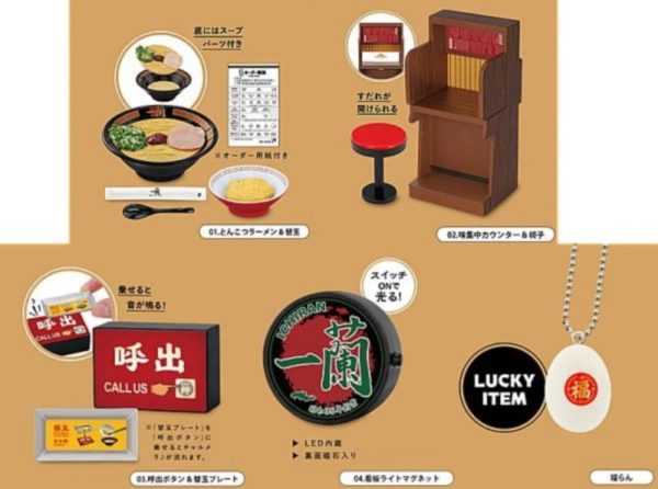 Ramen Ichiran Miniature Collection All 4 types Figure Capsule Toy JAPAN OFFICIAL Hot on Sale