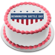 Bennington Battle Day Vermont American Flag Edible Cake Topper Image ABPID54168 Supply