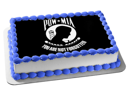 National POW MIA Recognition Day Edible Cake Topper Image ABPID54228 Hot on Sale