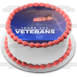 Thank You Veterans American Flag Edible Cake Topper Image ABPID54348 For Discount