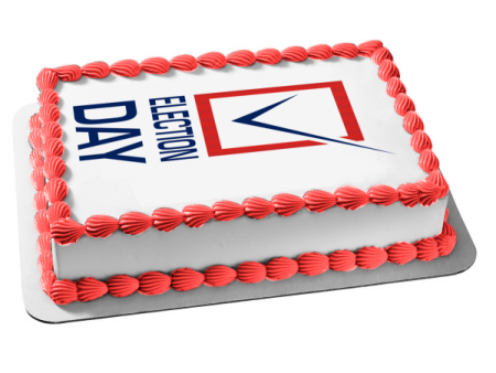 Election Day  Voting Checkbox Edible Cake Topper Image ABPID54338 Online Sale