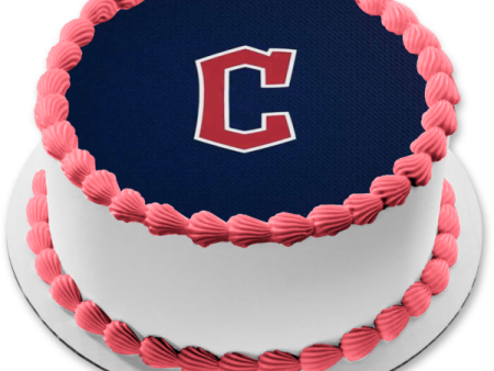 Cleveland Guardians  C  Logo Edible Cake Topper Image ABPID54361 Online