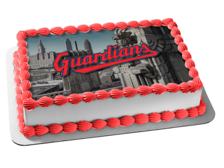 Cleveland Guardians Edible Cake Topper Image ABPID54363 Supply