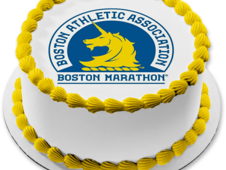 Boston Marathon Boston Athletic Association Logo Edible Cake Topper Image ABPID54283 For Cheap