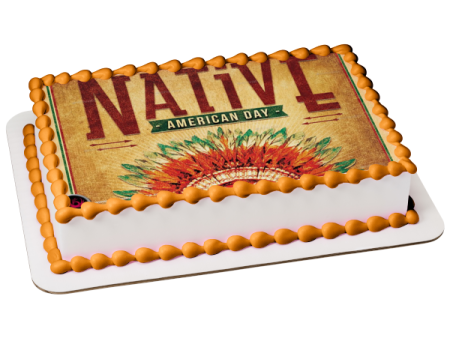 Native American Day Edible Cake Topper Image ABPID54243 Supply