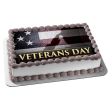 Veterans Day American Flag Edible Cake Topper Image ABPID54350 For Discount