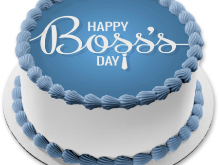 Happy Boss s Day Men s Tie Edible Cake Topper Image ABPID54291 For Sale