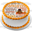 Happy Thanksgiving Turkey Pumpkin  Family Traditions   Turkey Day  Edible Cake Topper Image ABPID54356 Cheap