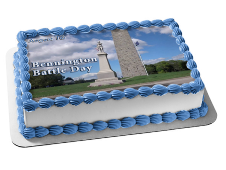 Bennington Battle Day Vermont Bennington Battle Day Monument Edible Cake Topper Image ABPID54169 For Discount