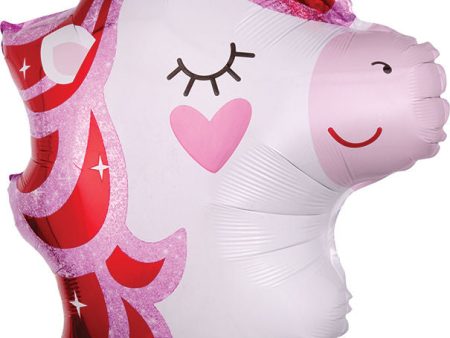 21  Pretty Pink Unicorn Balloon For Sale