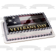 Veterans Day American Flag Edible Cake Topper Image ABPID54350 For Discount