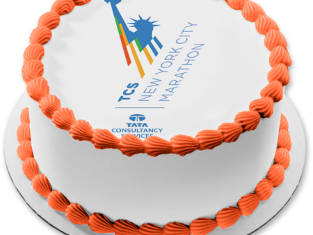 New York City Marathon Logo Edible Cake Topper Image ABPID54342 Sale