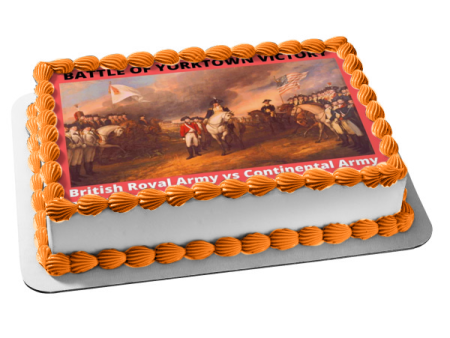 Yorktown Victory Day Battle of Yorktown Edible Cake Topper Image ABPID54275 Fashion