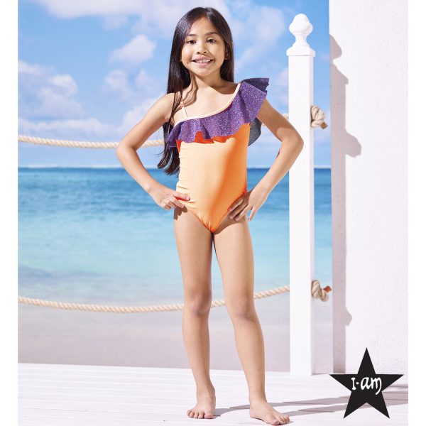 I Am Bikini - Costume Intero Monospalla Bambina Junior Online now