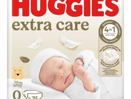 Huggies - Pannolini Extra Care Bebè Base Taglia 0   25 Pezzi For Cheap