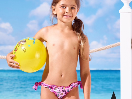 I Am Bikini - Costume Mutandina Unicorni Rosa Baby Bambina Online now