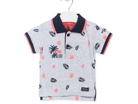 Losan - Maglietta Polo di Cotone Fantasia Tropicale Baby Bambino Online now