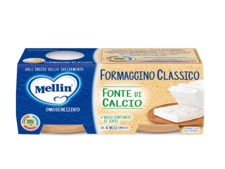 Mellin - Omogeneizzato Formaggino Classico: Confezione 2x80g Fashion