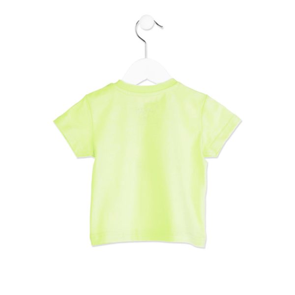 Losan - T-Shirt Verde Baby Bimbo con Faccia di Animale Online Hot Sale