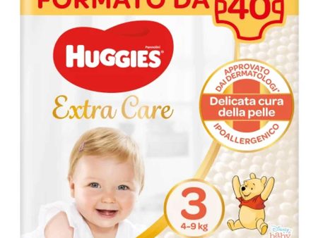 Huggies - Pannolini Extra Care Grande Taglia 3   40 Pezzi Cheap