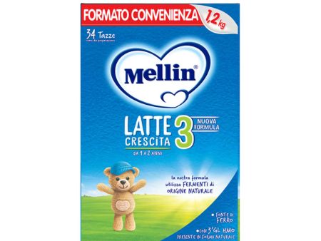 Mellin - Latte In Polvere 3: Confezione 1200 gr (2x600gr) Sale