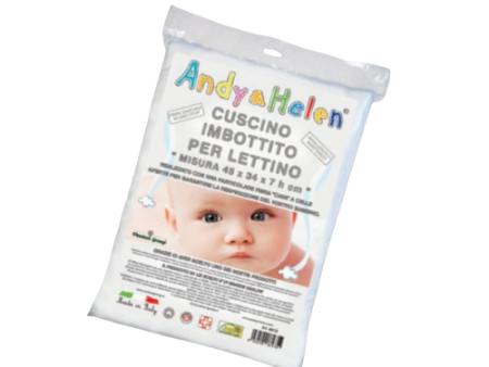 Andy& Helen - Cuscino Lettino Imbottito Antibatterico Anallergico Ignifugo 45x34x7 Cm Online