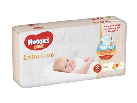 Huggies - Pannolini Extra Care Bebè Grande Taglia 2 40pz Online Sale