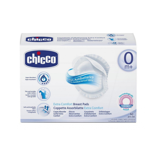 Chicco - Dischetti Proteggiseno Antibatterici Assorbilatte 60 pz Hot on Sale