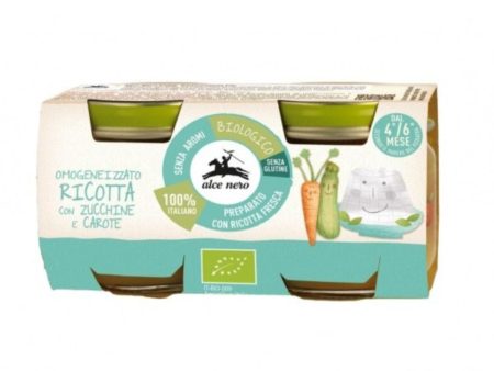 Alce Nero - Omogeneizzato Ricotta, Zucchine e Carote 2x80gr on Sale