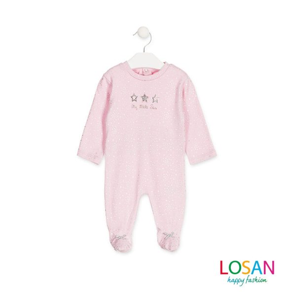 Losan - Tutina Rosa con Stelline Neonata Hot on Sale