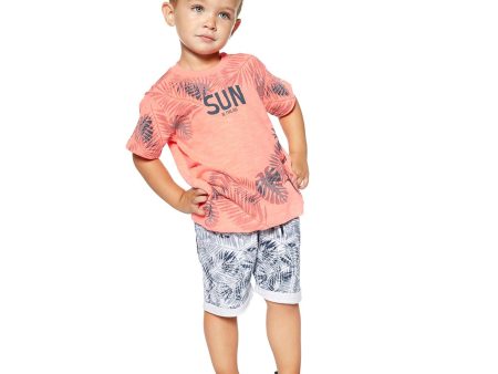 Losan - Completo Tropicale Maglietta + Bermuda Baby Bambino Online now