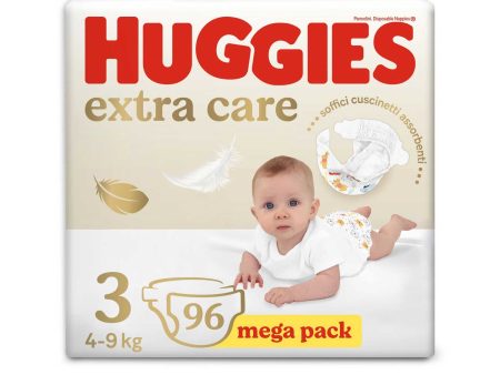 Huggies - Extra Care Megapack Taglia 3 96pz Sale