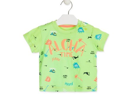 Losan - Maglietta Verde Fluo Baby Bambino Online now