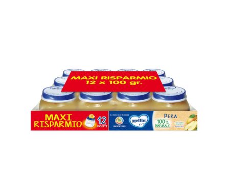 Mellin - Omogeneizzato Pera: Confezione 12x100 gr Cheap