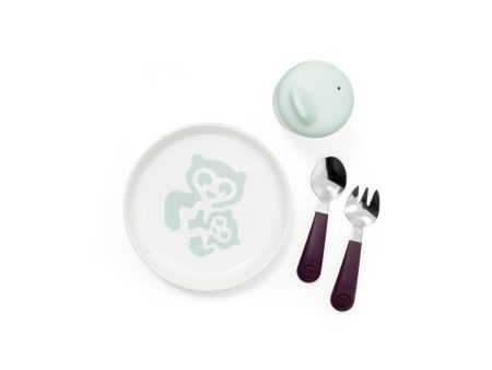 STOKKE - Set Pappa Munch Piattino + posatine + tazza con beccuccio For Discount