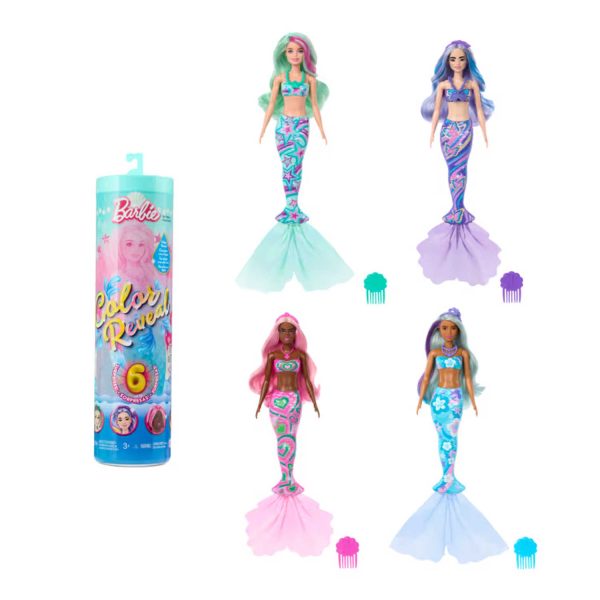 Mattel - Barbie Color Reveal Serie Sirene HRK12 Discount