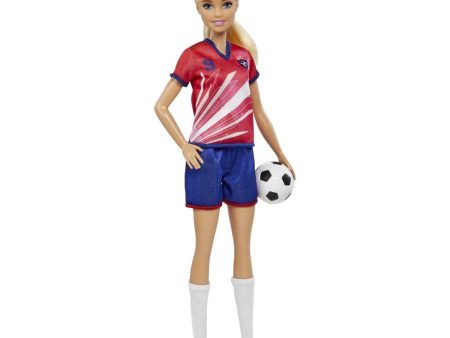 Mattel - Barbie Sport: Calciatrice Bambola Bionda HCN17 For Sale