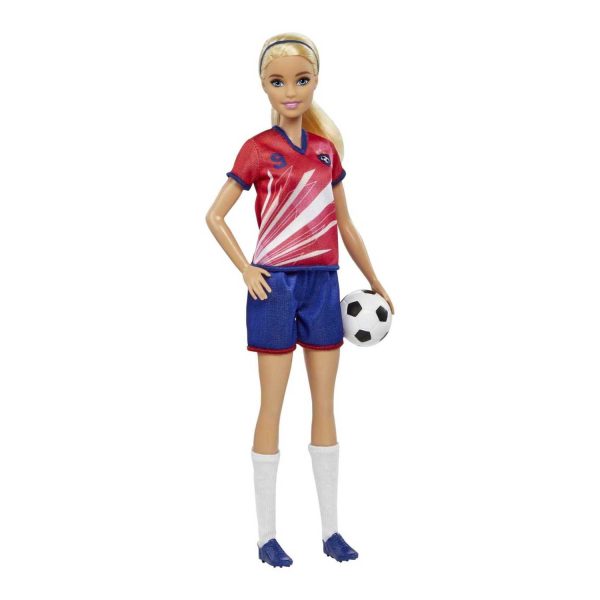 Mattel - Barbie Sport: Calciatrice Bambola Bionda HCN17 For Sale