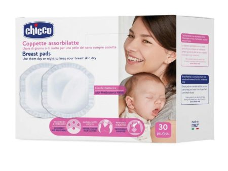 Chicco - Coppette Assorbilatte Antibatteriche 30 Pezzi Supply