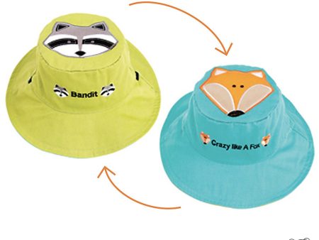 FlapJackKids - Cappello Estivo Reversibile Anti-UV SPF 50+ Orsetto Lavatore Online Hot Sale