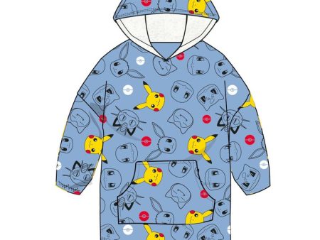 Bata Sudadera Oversize Pikachu Pokemon Coral Adulto Online