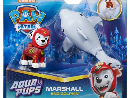 Blister 2 Figuras Marshall Aqua Pups Patrulla Canina Paw Patrol Fashion