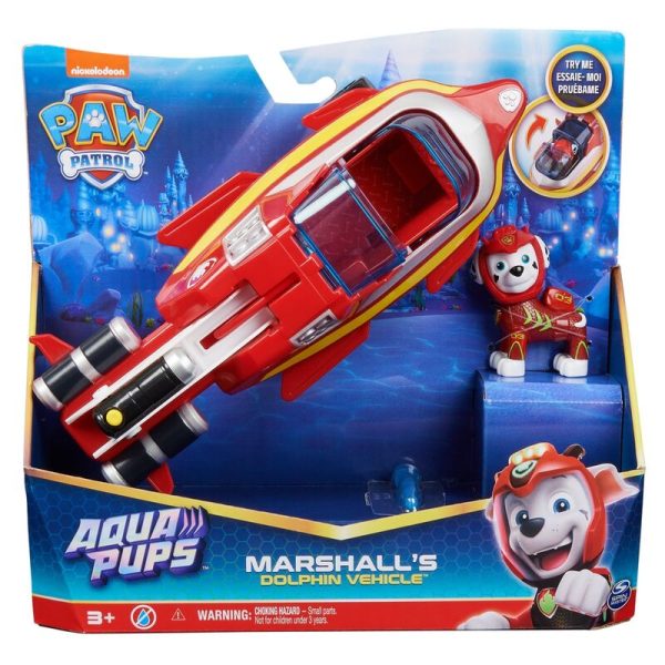 Blister 2 Figuras Marshall Vehiculos Aqua Pups Patrulla Canina Paw Patrol Sale