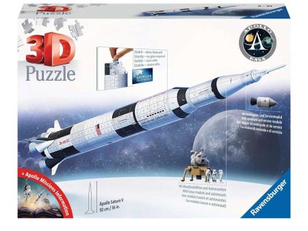 Ravensburger - Puzzle 3D Maxi Apollo Saturn V Rocket 440pz For Discount