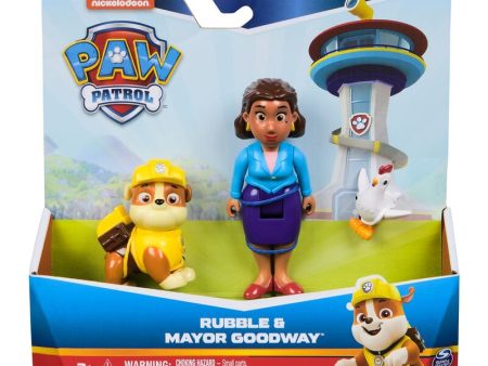 Blister 2 Figuras Rubble Hero Pup Patrulla Canina Paw Patrol Hot on Sale